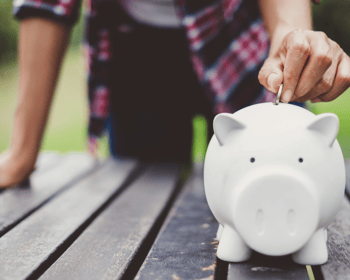 woman with piggy bank